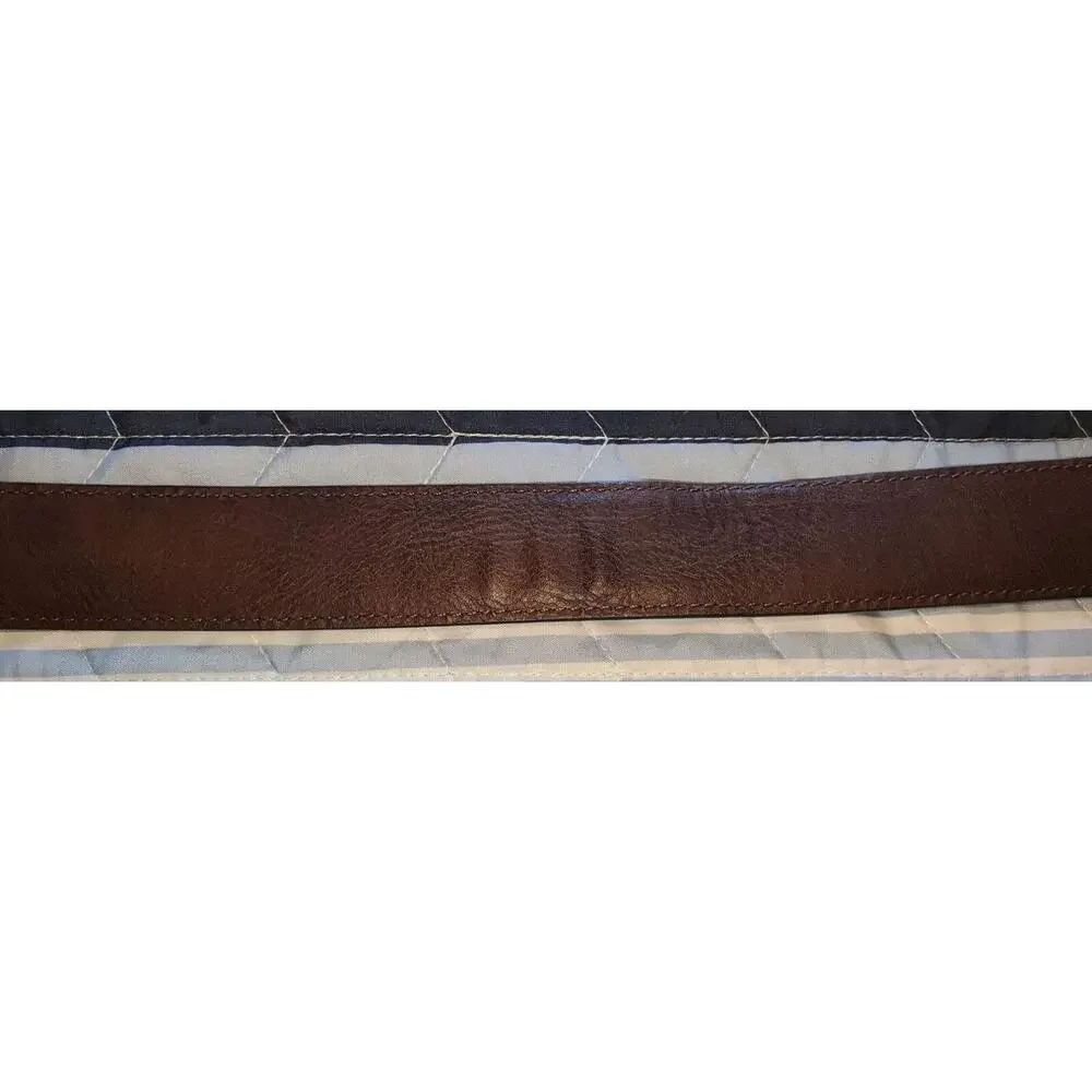 Levi’s Reversible Leather Belt Brown Black Size S 30/32 Rotating Buckle